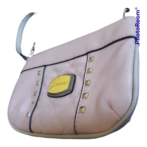 GUESS Pink Studded Wristlet Clutch - Picture 2 of 3